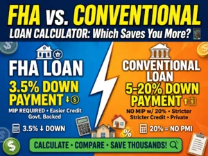 FHA vs. Conventional Loan Calculator