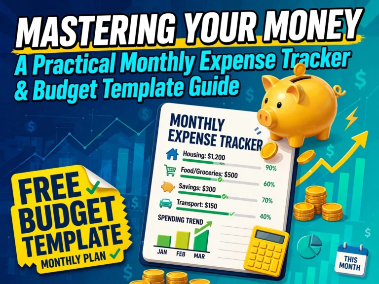 Mastering Your Money: A Practical Monthly Expense Tracker & Budget Template Guide