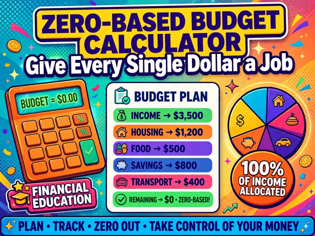 Zero-Based Budget Calculator